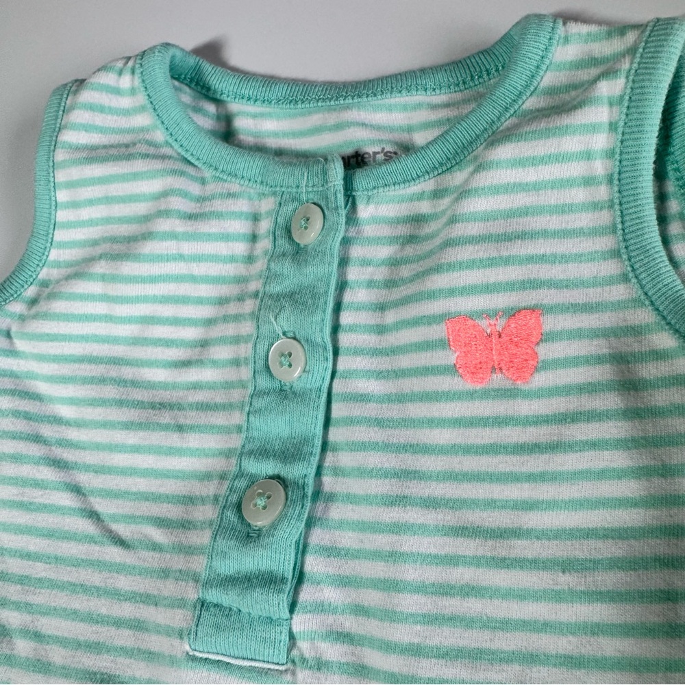 Bundle of Baby Girl Dresses Size 6 Months Floral Polka Dots Stripes Carter’s - Picture 14 of 16